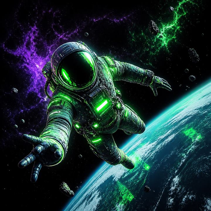 Spaceman tile